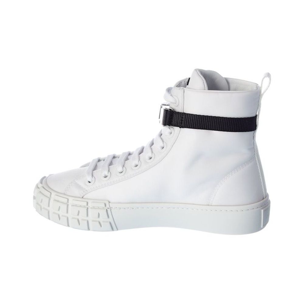 Prada Nylon High-Top Sneaker - Picture 2 of 5